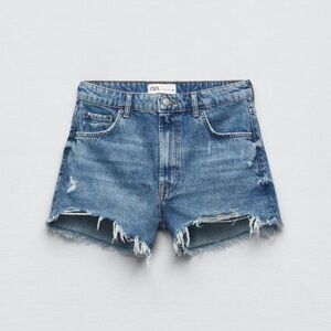 Ara Distressed Blue Jean Shorts
